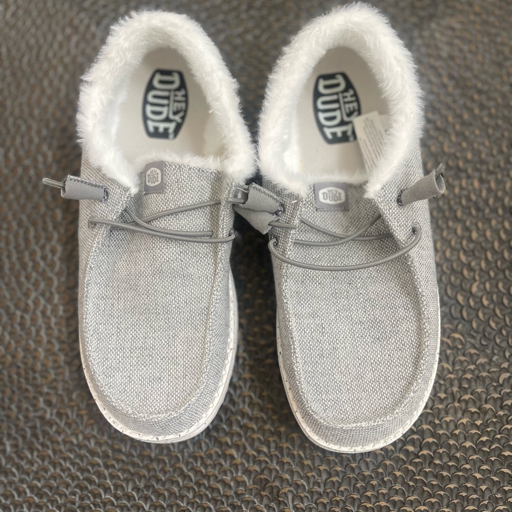 Women’s Hey Dude Gray Casual Shoes Size 8